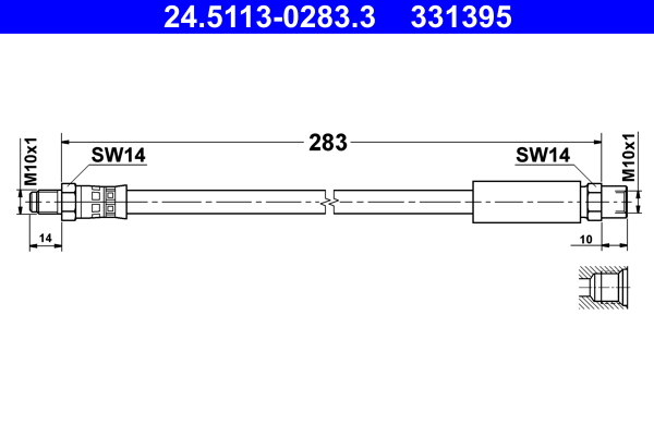 Flessibile del freno ATE 331395