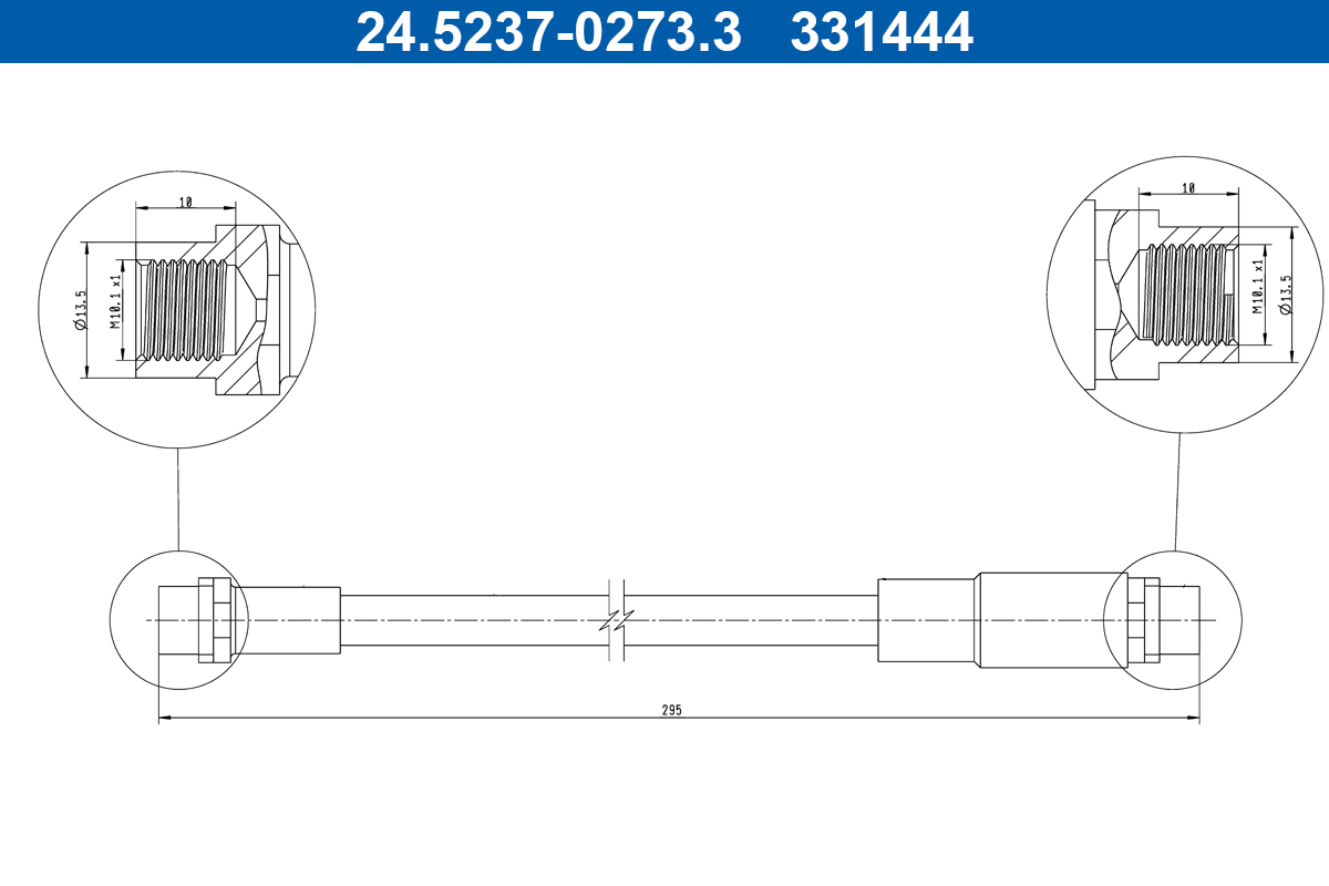 Flessibile del freno ATE 331444