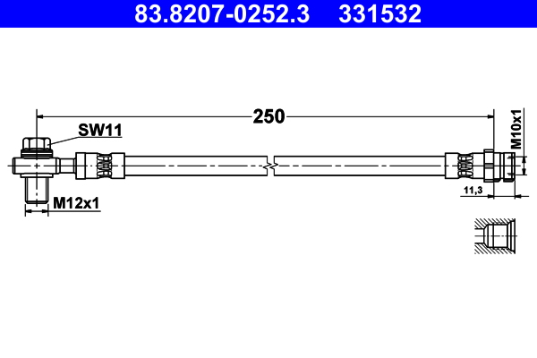 FLESSIBILE DEL FRENO POST.