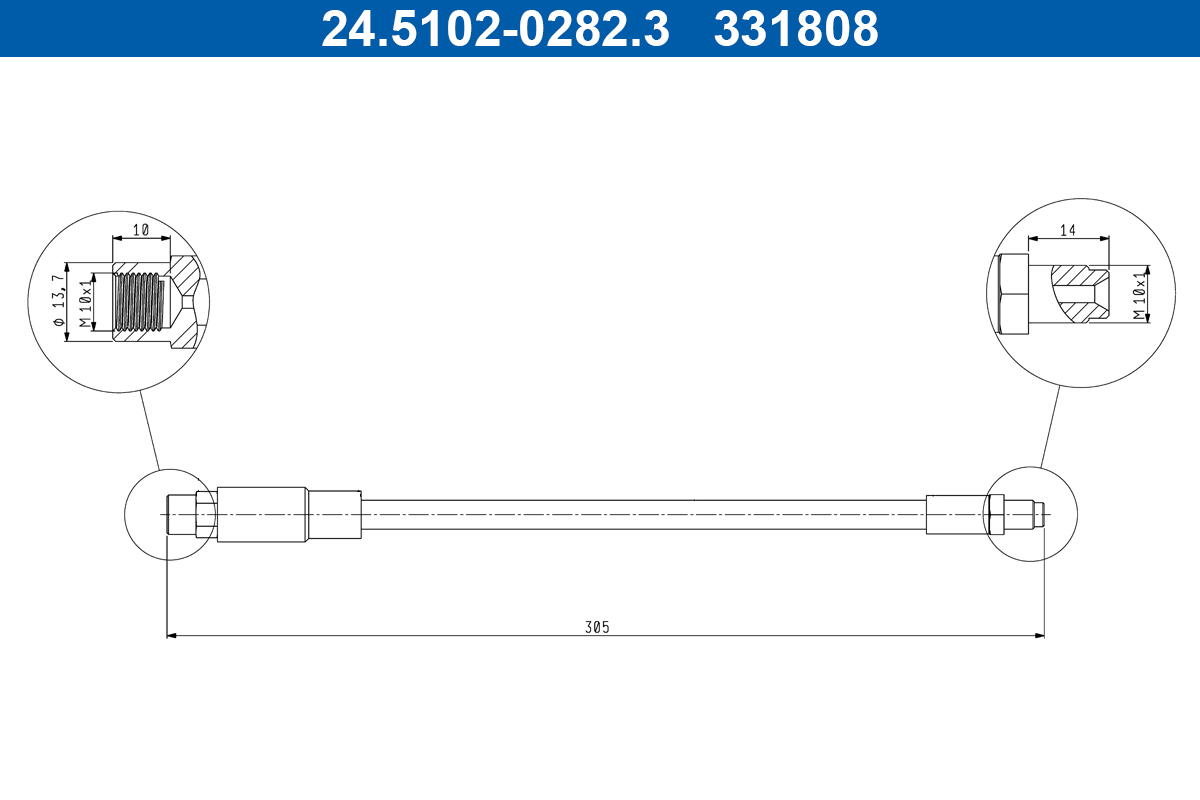 FLESSIBILE DEL FRENO POST.