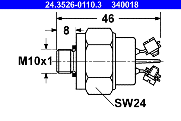 Interruttore luce freno ATE 340018
