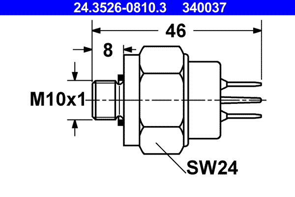 Interruttore luce freno ATE 340037