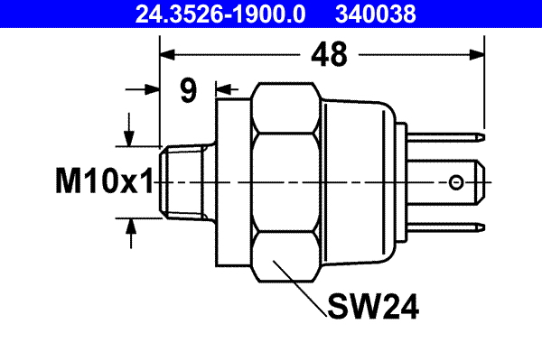 Interruttore luce freno ATE 340038