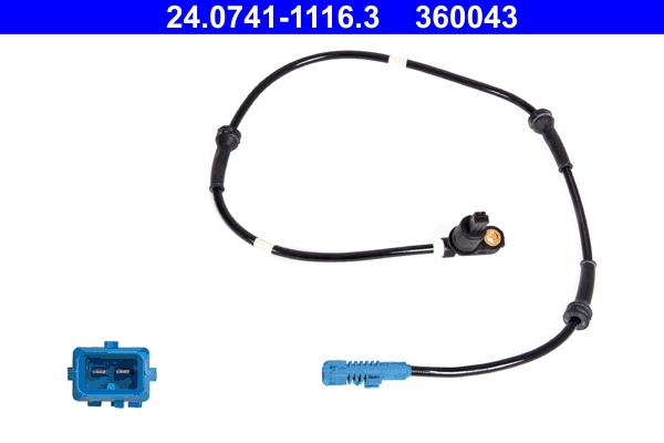 Sensore, n. giri ruota ATE 360043