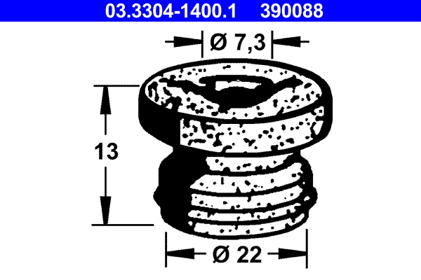 Tappo, serbatoio liquido freni ATE 390088