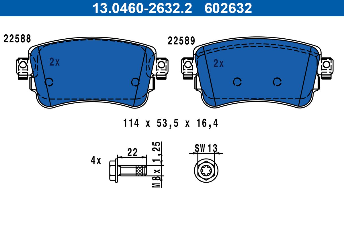 Pastiglie freno ATE 602632