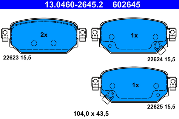 Pastiglie freno ATE 602645