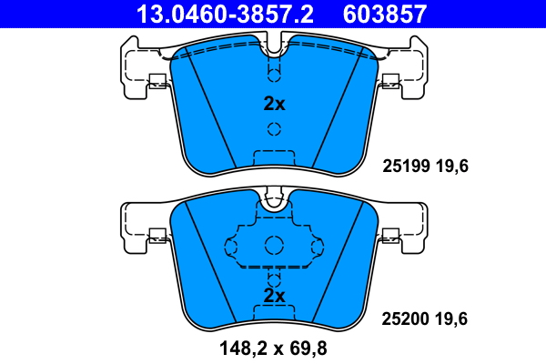 Pastiglie freno ATE 603857