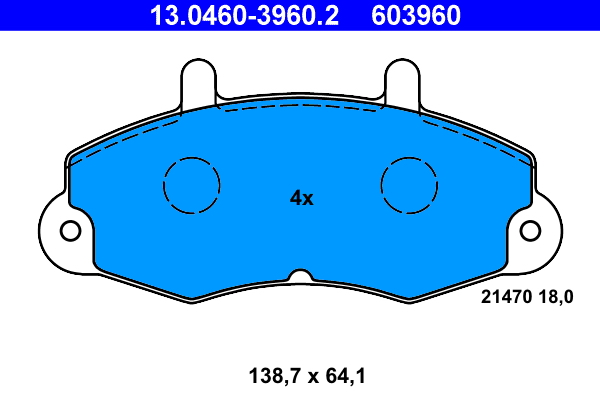Pastiglie freno ATE 603960