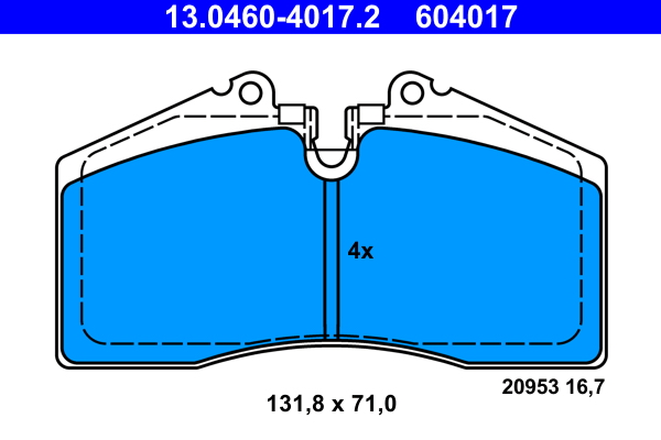 Pastiglie freno ATE 604017