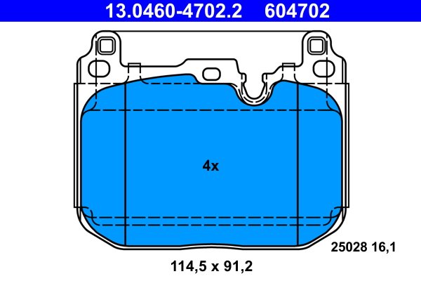 Pastiglie freno ATE 604702