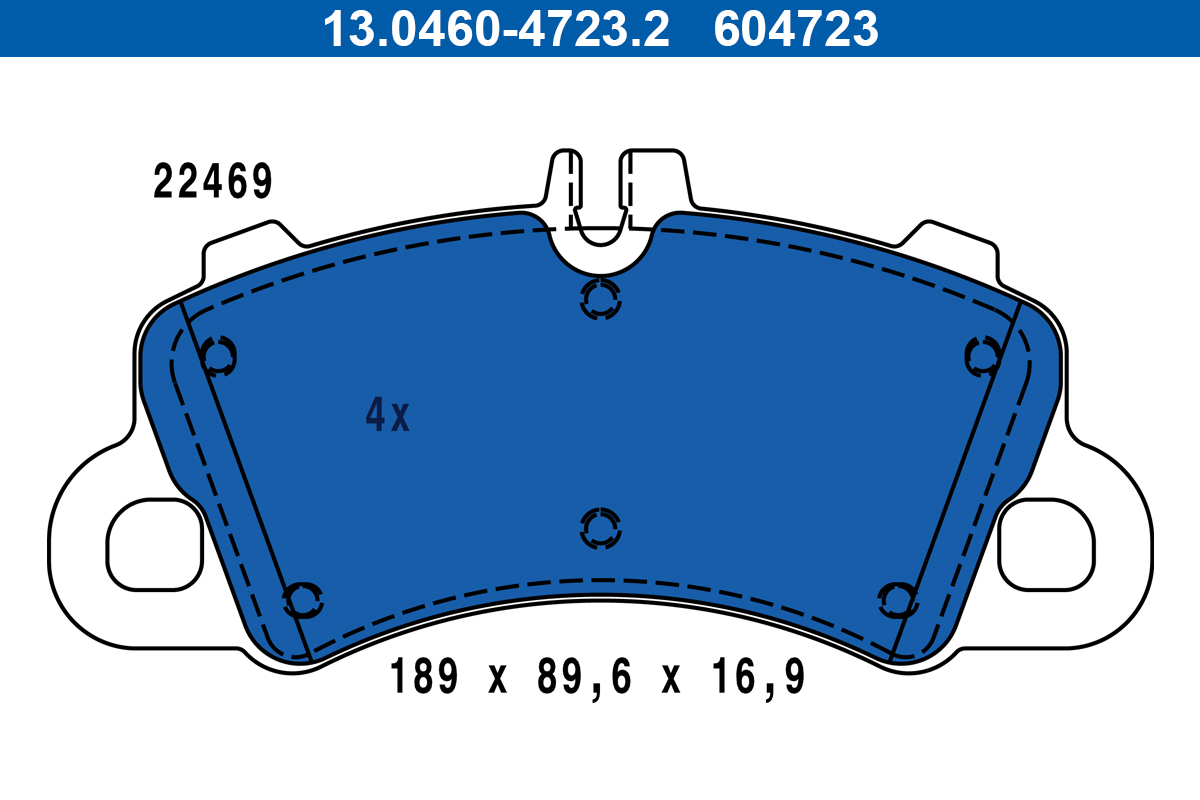 Pastiglie freno ATE 604723