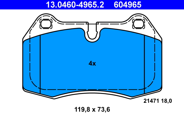 Pastiglie freno ATE 604965
