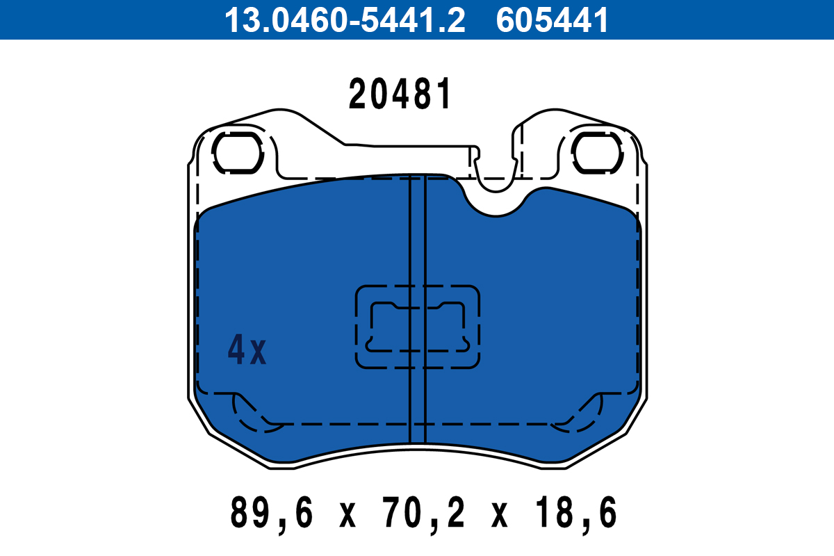 Pastiglie freno ATE 605441