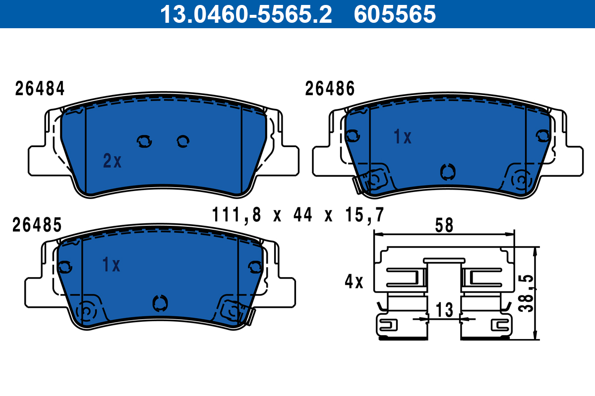 Pastiglie freno ATE 605565