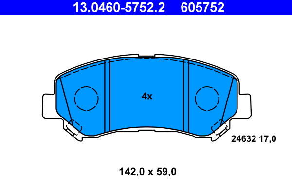 Pastiglie freno ATE 605752