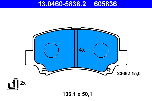 Pastiglie freno ATE 605836