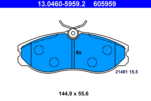 Pastiglie freno ATE 605959