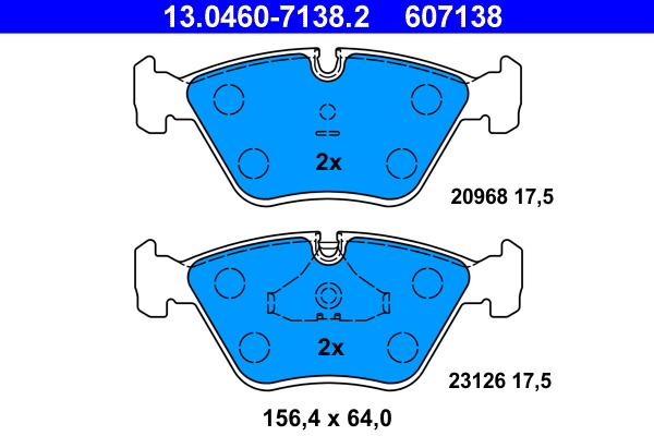 Pastiglie freno ATE 607138