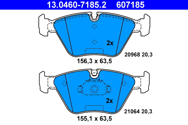 Pastiglie freno ATE 607185