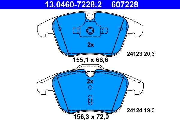 Pastiglie freno ATE 607228