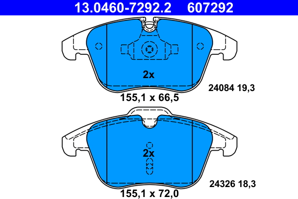 Pastiglie freno ATE 607292