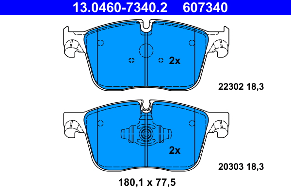 Pastiglie freno ATE 607340