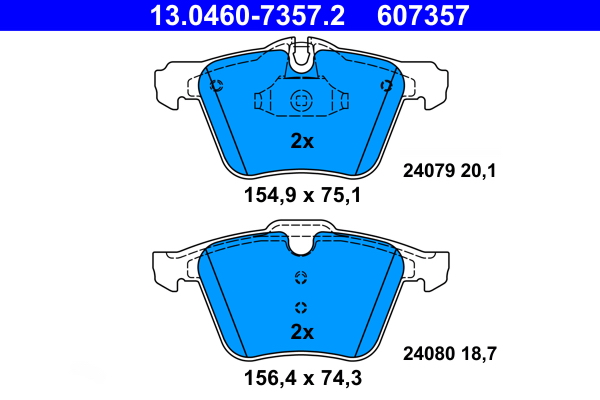Pastiglie freno ATE 607357