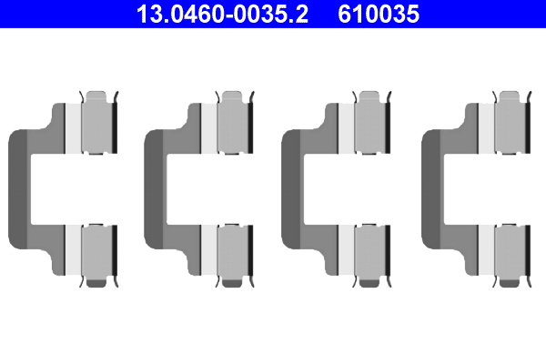 Kit accessori, pastiglia freno ATE 610035