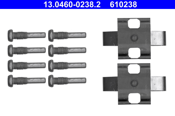 Kit accessori, pastiglia freno ATE 610238
