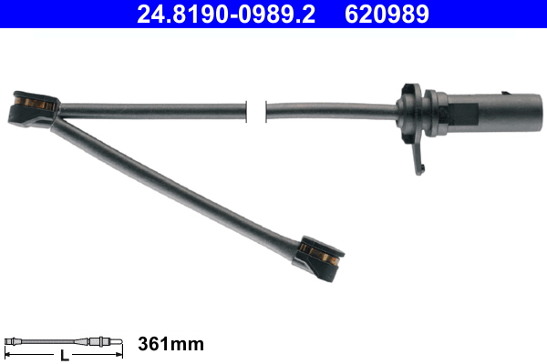 Contatto segnalazione, usura past. freno/mat. d'attrito ATE 620989