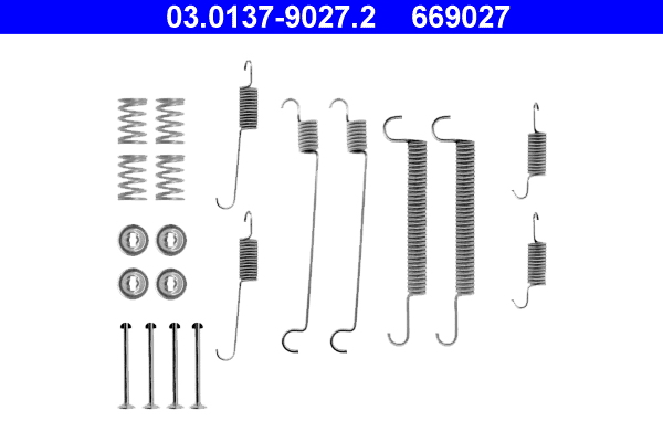 Kit accessori, ganasce freno ATE 669027