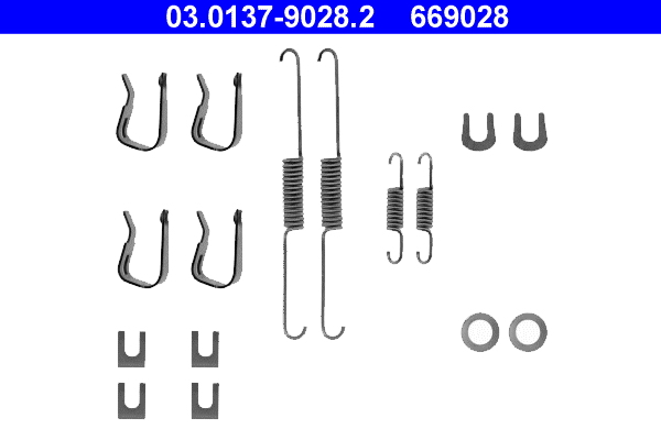 Kit accessori, ganasce freno ATE 669028