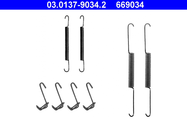 Kit accessori, ganasce freno ATE 669034