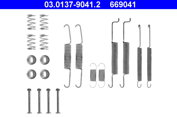 Kit accessori, ganasce freno ATE 669041