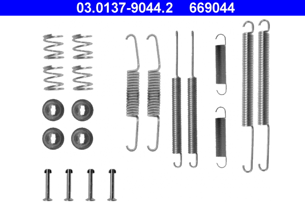 Kit accessori, ganasce freno ATE 669044