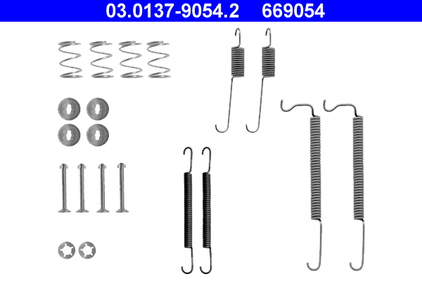 Kit accessori, ganasce freno ATE 669054