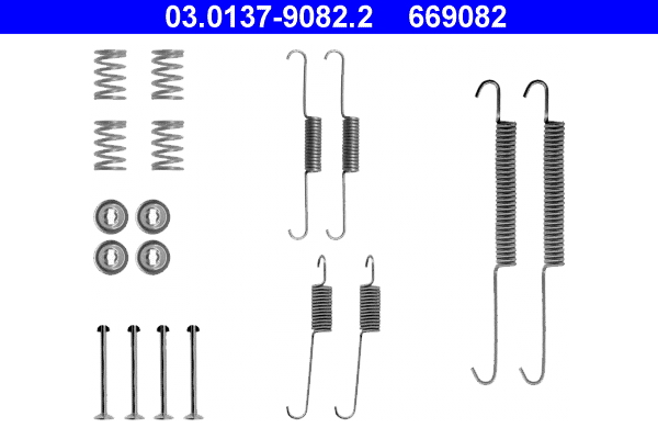 Kit accessori, ganasce freno ATE 669082