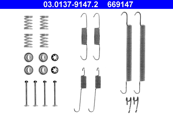 Kit accessori, ganasce freno ATE 669147