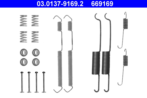 Kit accessori, ganasce freno ATE 669169