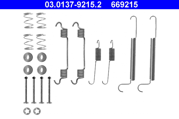 Kit accessori, ganasce freno ATE 669215