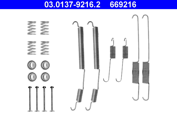 Kit accessori, ganasce freno ATE 669216