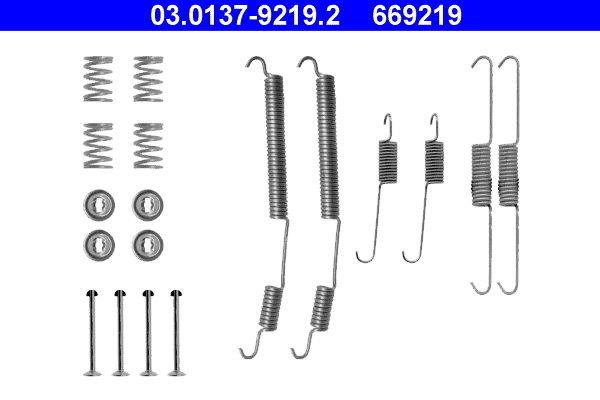 Kit accessori, ganasce freno ATE 669219