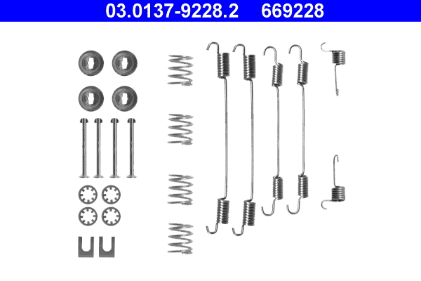 Kit accessori, ganasce freno ATE 669228