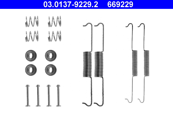 Kit accessori, ganasce freno ATE 669229