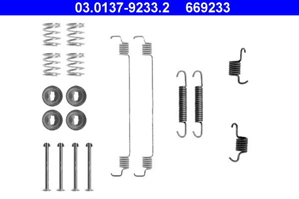 Kit accessori, ganasce freno ATE 669233