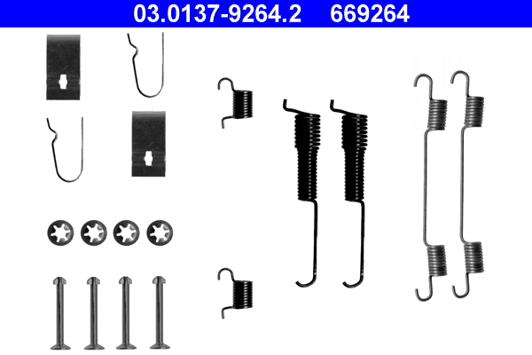 Kit accessori, ganasce freno ATE 669264