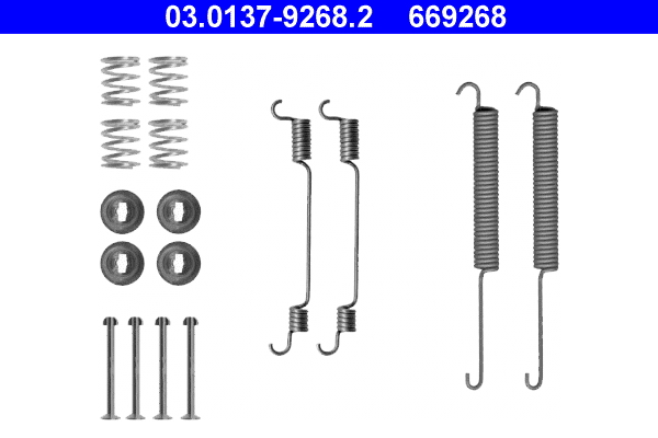 Kit accessori, ganasce freno ATE 669268