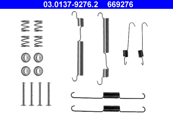Kit accessori, ganasce freno ATE 669276