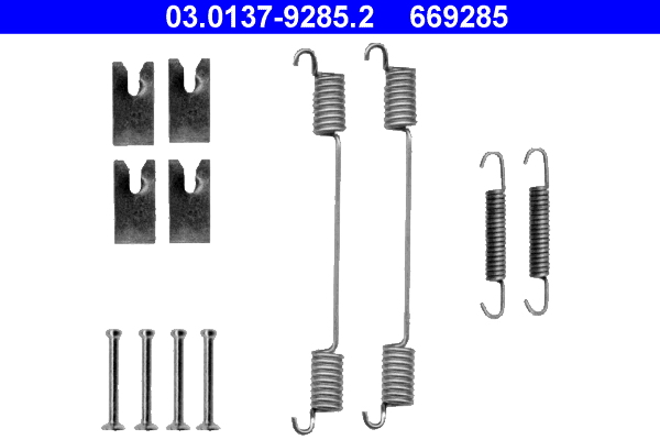 Kit accessori, ganasce freno ATE 669285